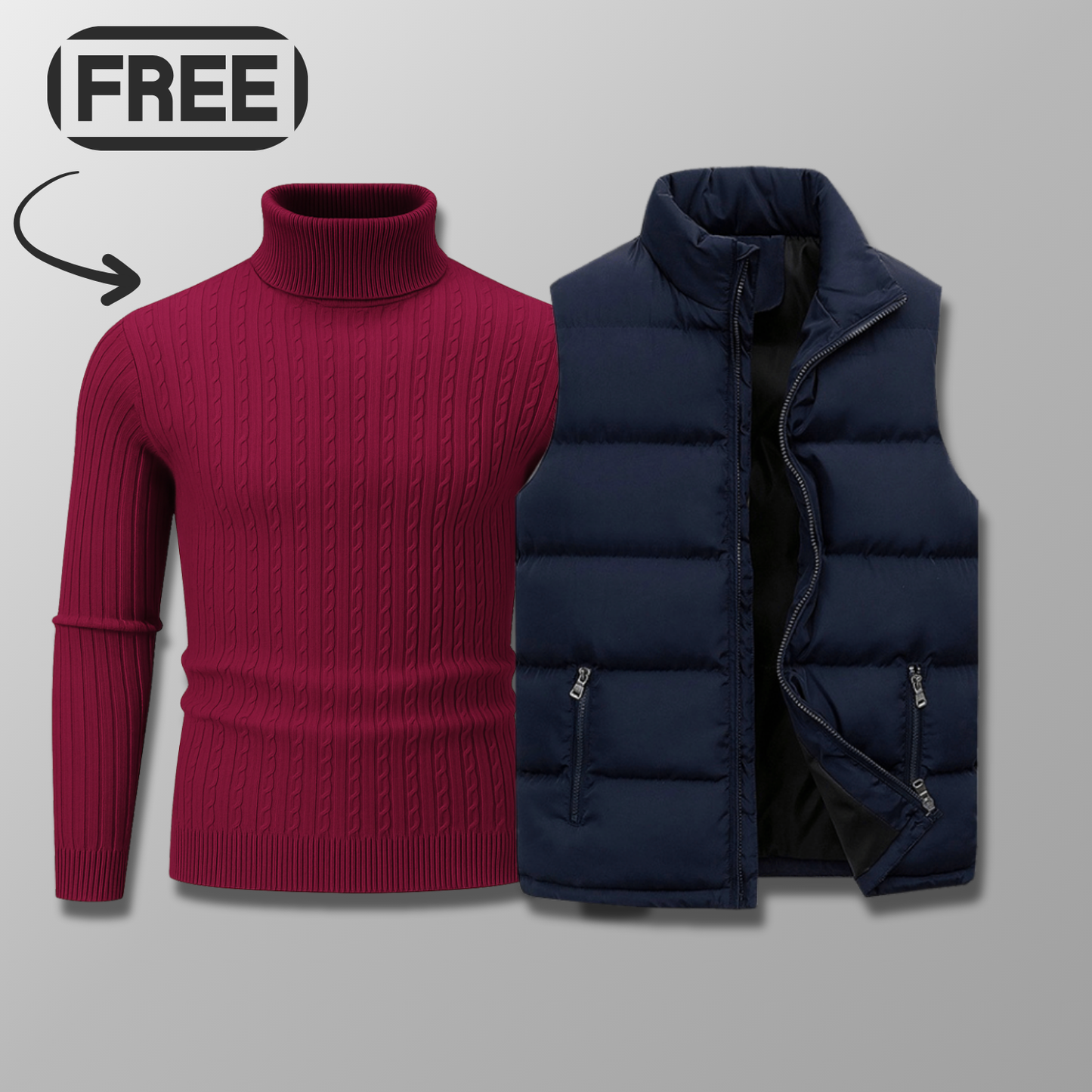 Lenvor Weste + Gratis Wollpullover (Ausverkauf)